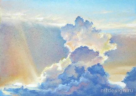 Lecții de pictură - trageți un cer pastel
