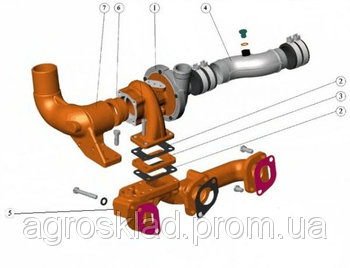 Instalarea turbinei pe motorul d-240