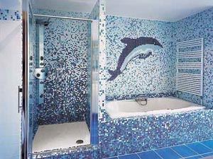 Варіанти обробки ванної кімнати за допомогою плитки мозаїки - легка справа
