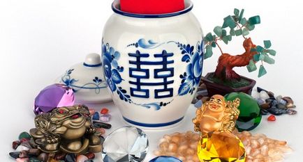 Vaza bogăției creează o vază tradițională a bogăției prin feng shui, vânt și apă