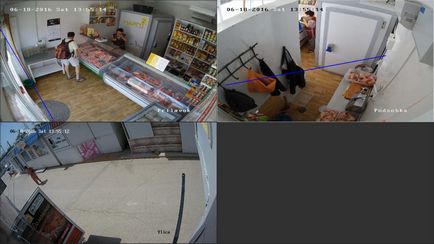 Supraveghere video în pavilionul comercial - alarmă antifurt, supraveghere video, interfon