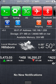 Versiunea beta a sbsettings pentru ios 5 lansat