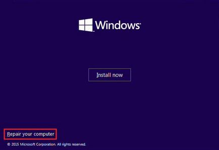 Restaurare sistem Windows 10 instrucțiuni pas cu pas