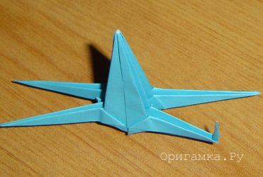 X-szárnyú papír - összecsukható technika számok Moduláris origami lépésről lépésre fotók