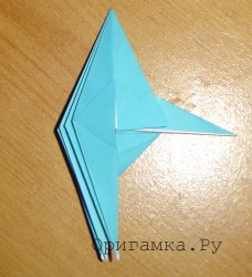 X-aripă de hârtie - figuri pliabile cu tehnici modulare origami cu fotografii pas-cu-pas