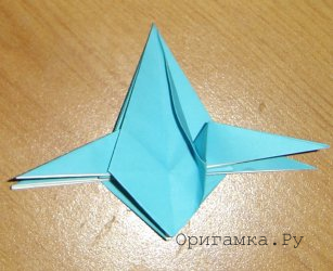 X-aripă de hârtie - figuri pliabile cu tehnici modulare origami cu fotografii pas-cu-pas