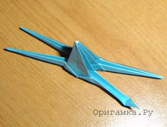 X-aripă de hârtie - figuri pliabile cu tehnici modulare origami cu fotografii pas-cu-pas