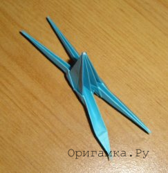 X-aripă de hârtie - figuri pliabile cu tehnici modulare origami cu fotografii pas-cu-pas