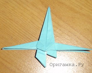 X-aripă de hârtie - figuri pliabile cu tehnici modulare origami cu fotografii pas-cu-pas