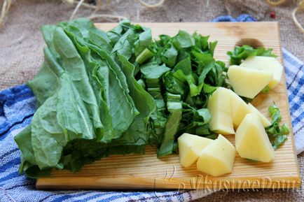 Зелений борщ рецепт з щавлем