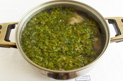 Borsch verde cu sorrel - rețetă pas cu pas cu fotografie cum să gătești