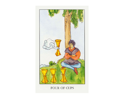 4 Cupe Tarot valoare într-o relație, combinație cu alte carduri