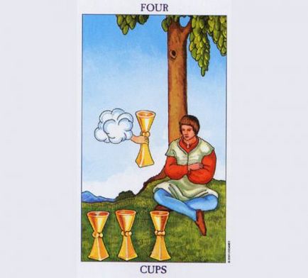 4 Cupe Tarot valoare într-o relație, combinație cu alte carduri