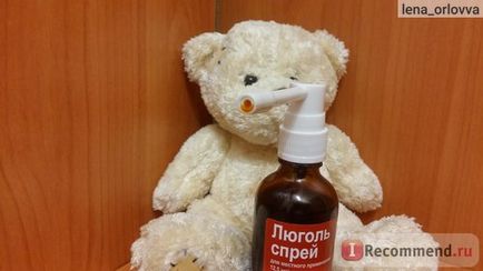 Fertőtlenítő spray Lugol - „segít elleni küzdelem a krónikus mandulagyulladás, de