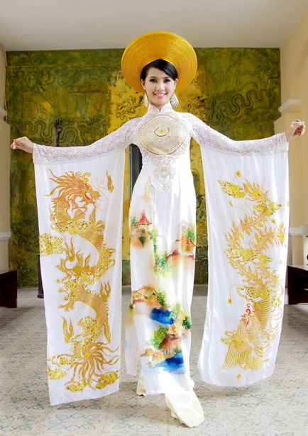 Ao dai - vietnami nemzeti női kosztüm (40 fotó)