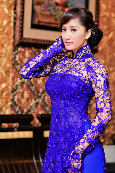 Ao dai - vietnami nemzeti női kosztüm (40 fotó)