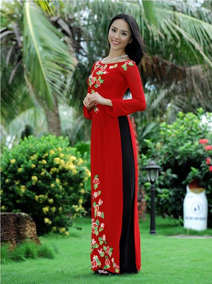 Aozay - costum național de femei vietnamez (40 fotografii)