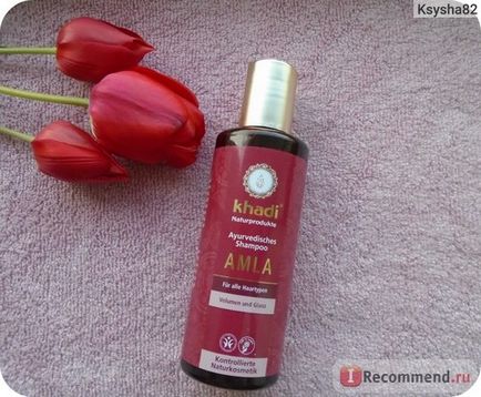 Sampon Ayurvedic khadi amla volumen und glanz pentru toate tipurile de păr - 