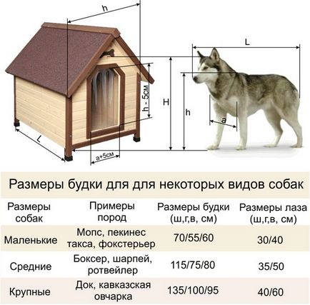 Будка для собаки своїми руками креслення і розміри, вибір матеріалу, покрокова інструкція