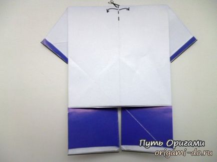 Паперові футболка і шорти - шлях орігамі