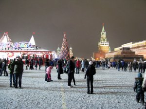 Вартові біля мавзолею на червоній площі