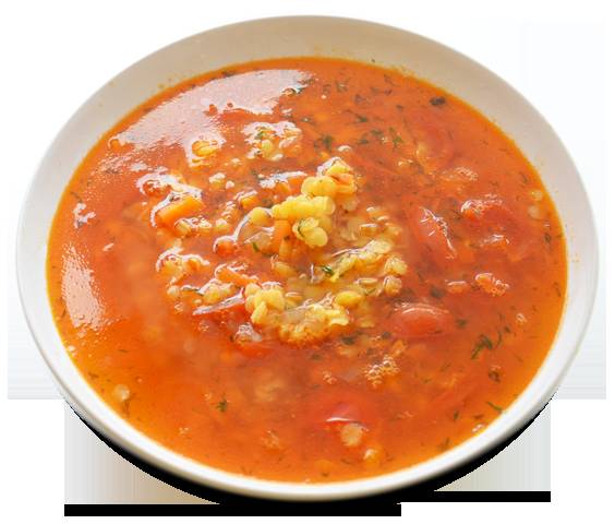Lentil supa de rosii - pas-cu-pas reteta cu fotografie pe