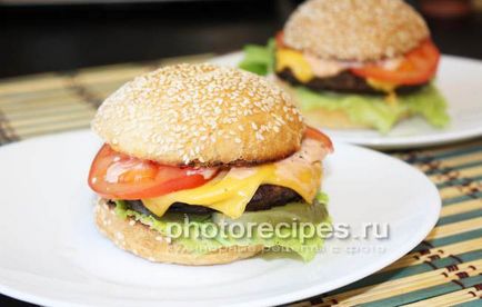 Cheeseburger - rețete foto