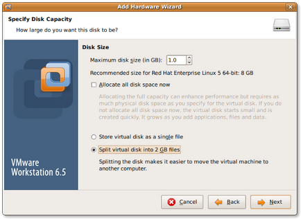 Adăugăm un disc suplimentar la sistemul de găzduire linux sub vmware fără a fi repornit.