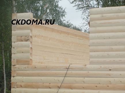 Fotografii ale casei de cherestea și raionul shakhovsky, etapele de construcție a casei Shahovskaya, asamblarea casei de busteni,