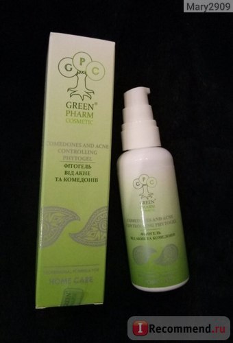 Gel pentru parfum verde cosmetice cosmetice phytogel de la acnee și comedones - 