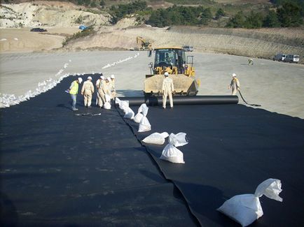 Instrucțiuni de instalare pentru geomembrană