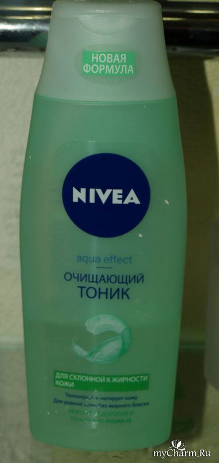 Scapa de stralucirea grasa cu un tonic de la tonifiantul de curatare nivea - nivea