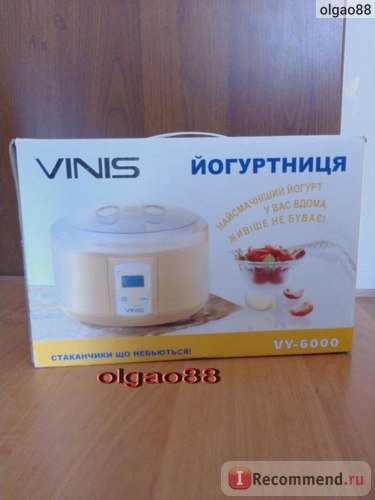Yogurtnica vinis vy-6000w - o excelentă yogutnitsa ieftină (10 fotografii de iaurt și iaurt gata preparat),