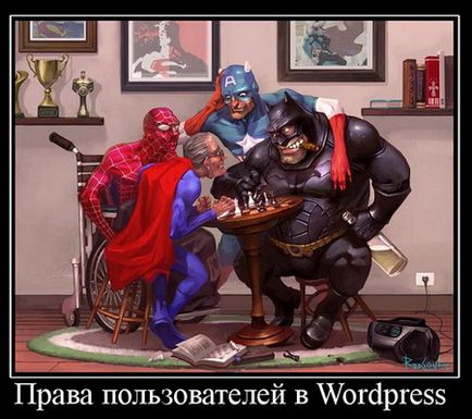 Ce drepturi au utilizatorii în wordpress, un weblogist?