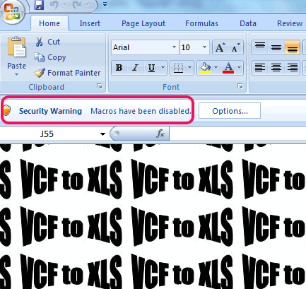 Cum se convertește un fișier vcf în ms excel