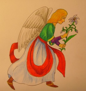 Як намалювати ангела, малюємо поетапно олівцем, мій малюк