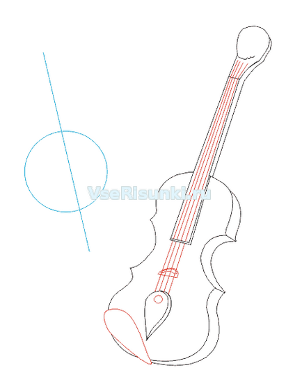 Cum de a desena o vioară în creion pas cu pas