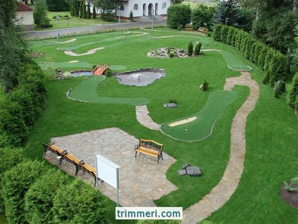 Cum se construiește un teren de mini-golf