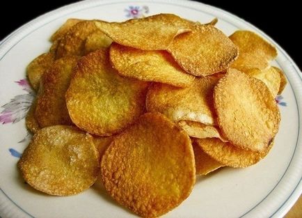 Főzni burgonya chips burgonyából a mikrohullámú