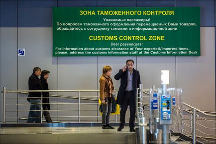 Cum functioneaza vama in Domodedovo, stiri de fotografie