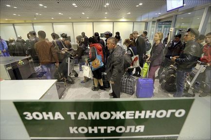 Cum functioneaza vama in Domodedovo - stiri in fotografii