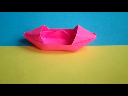 Cum de a face o barcă din hârtie sau origami barca punt