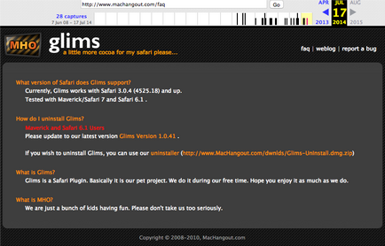 Cum să dezinstalați pluginul Glims Safari