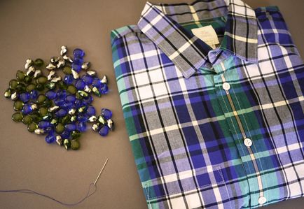 Як прикрасити сорочку намистинами