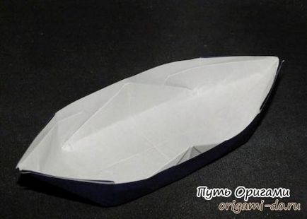 Canoe din hârtie - modul de origami