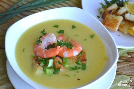 Картопляний суп-пюре з креветками - покроковий рецепт з фото на