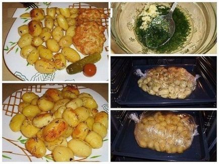 Cartofi coapte în manșon, coaceți și gătiți