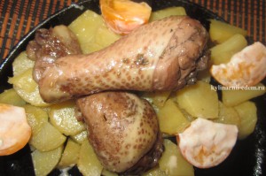 Курячі ніжки в гранатовому соусі, кулінарна колекція від - millefeuille