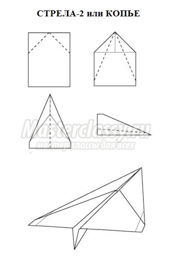 Літаючий літак з паперу покрокова інструкція, фото