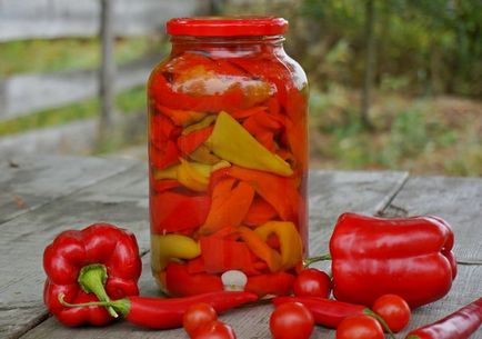 Csemege paprika recept tél, egyszerű, gyors, bolgár, konzervipari